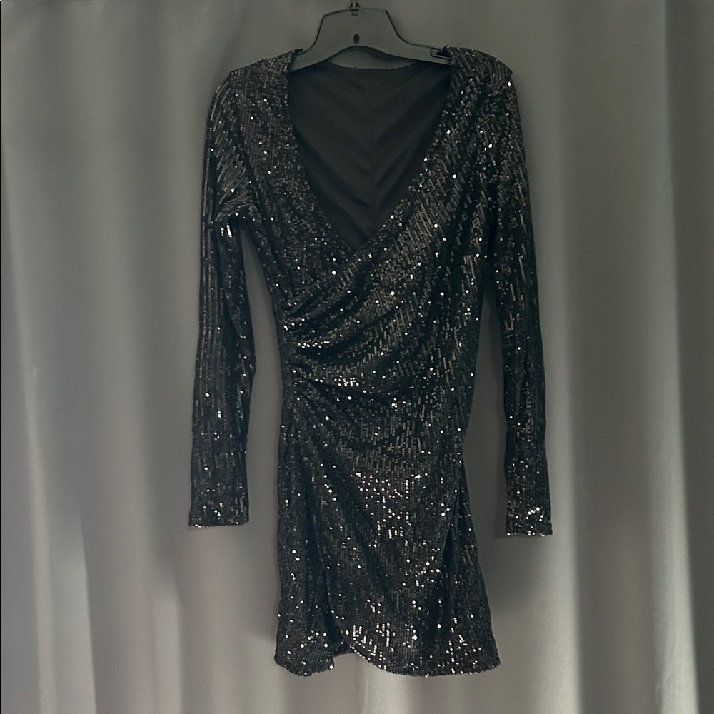 Sequin Black Dress